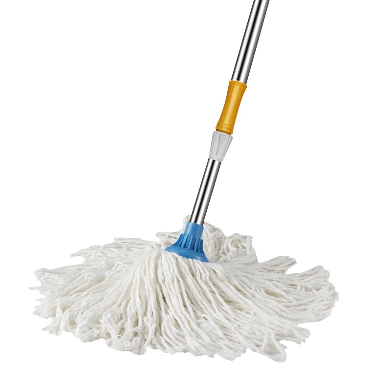 海斯迪克 HK-755 清洁拖把桶 塑料拖把桶带提手 加厚带轮拖布桶挤水桶耐用简易手动拖地桶 带杆拖把