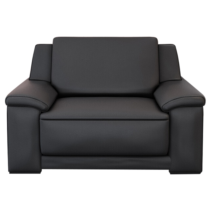 慧采云 办公家具商务沙发现代简约办公皮艺沙发接待室洽谈沙发单人位皮沙发
