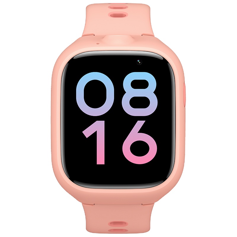 米兔儿童学习手表4X 粉色 高清双摄4G全网通 8重AI安全定位