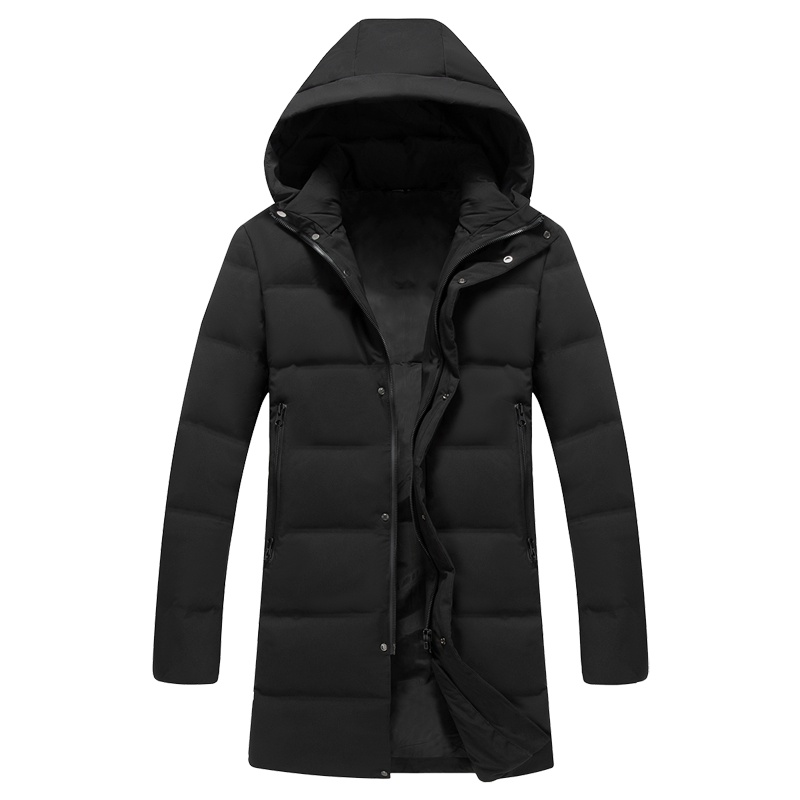 迪伽默 意大利VDG 男士中长款连帽都市百搭时尚休闲羽绒服冬季保暖外套