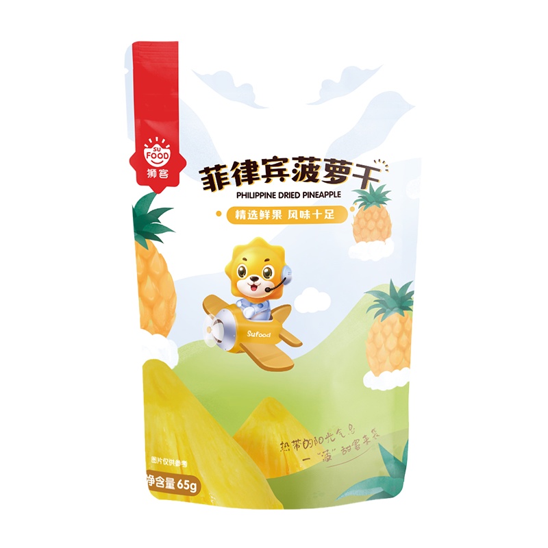 狮客[苏宁自主品牌]菲律宾菠萝干果干零食65g