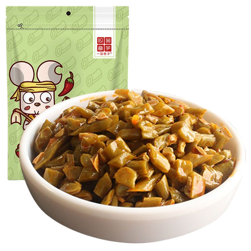 一品巷子爽脆豇豆酸豆角208g*5袋榨菜腌菜下饭菜泡菜零食卤味小吃