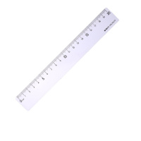 晨光(M&G) ARL96275 文具20cm透明直尺 考试学习绘图制图塑料尺子(10把装)