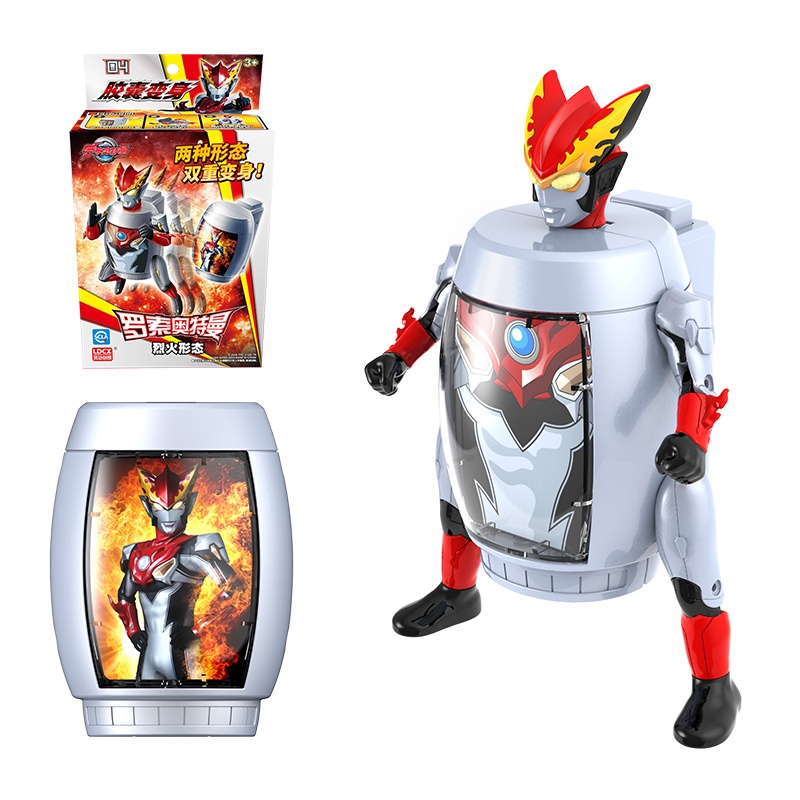 灵动创想(LDCX)奥特胶囊 罗索奥特曼(烈火形态)ATM0404