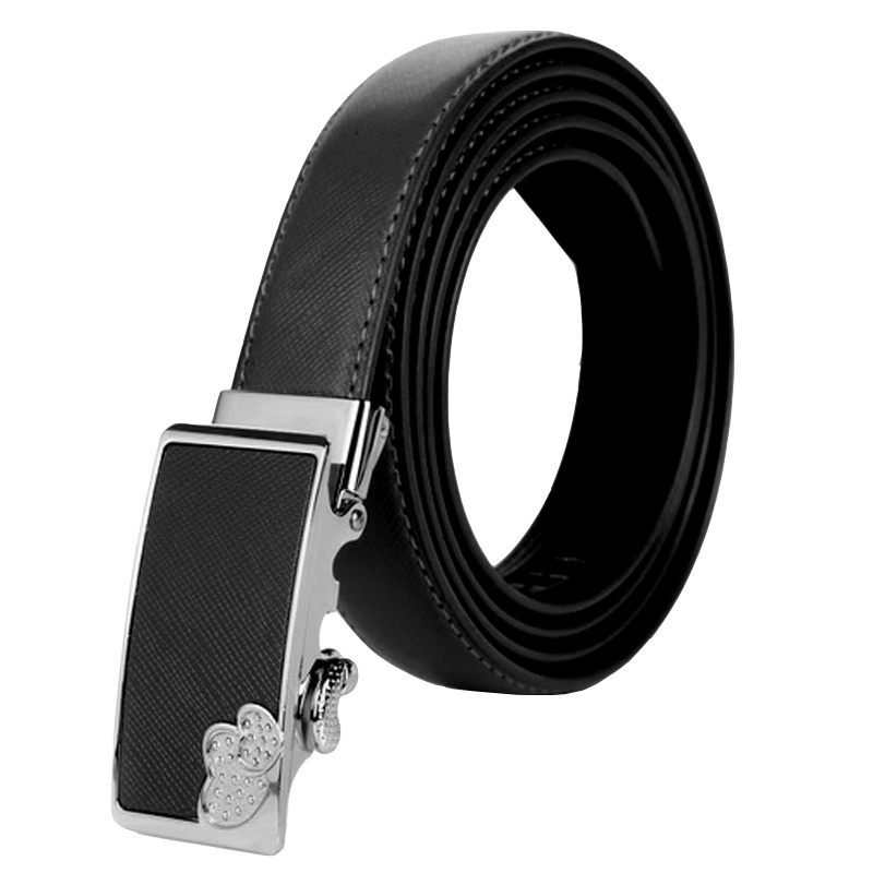 七匹狼SEPTWOLVES 女士真皮腰带 牛皮自动扣皮带 时尚韩版简约裤带细