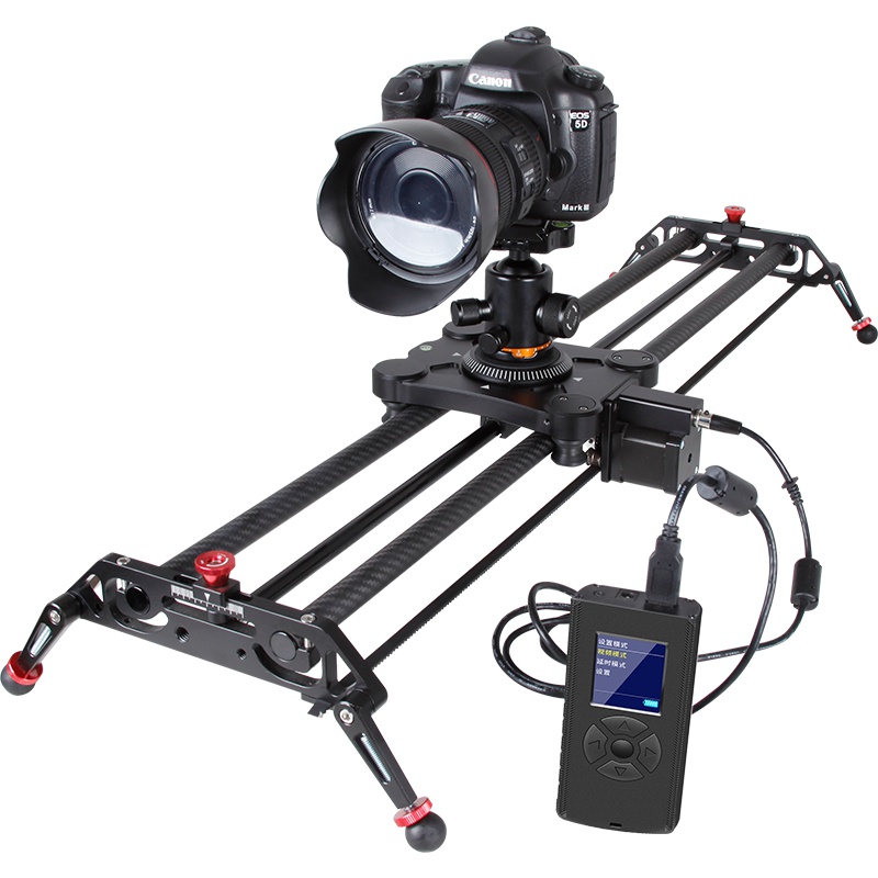 GVM 碳纤维电动滑轨 单反相机跟焦电控延时摄影轨道 手机摄像滑轨