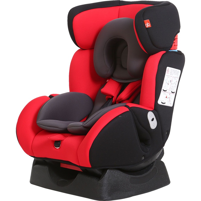 gb好孩子 高速汽车儿童安全座椅 欧标五点式安全带 双向安装 CS718-N003 红黑灰适用年龄(0-7岁)