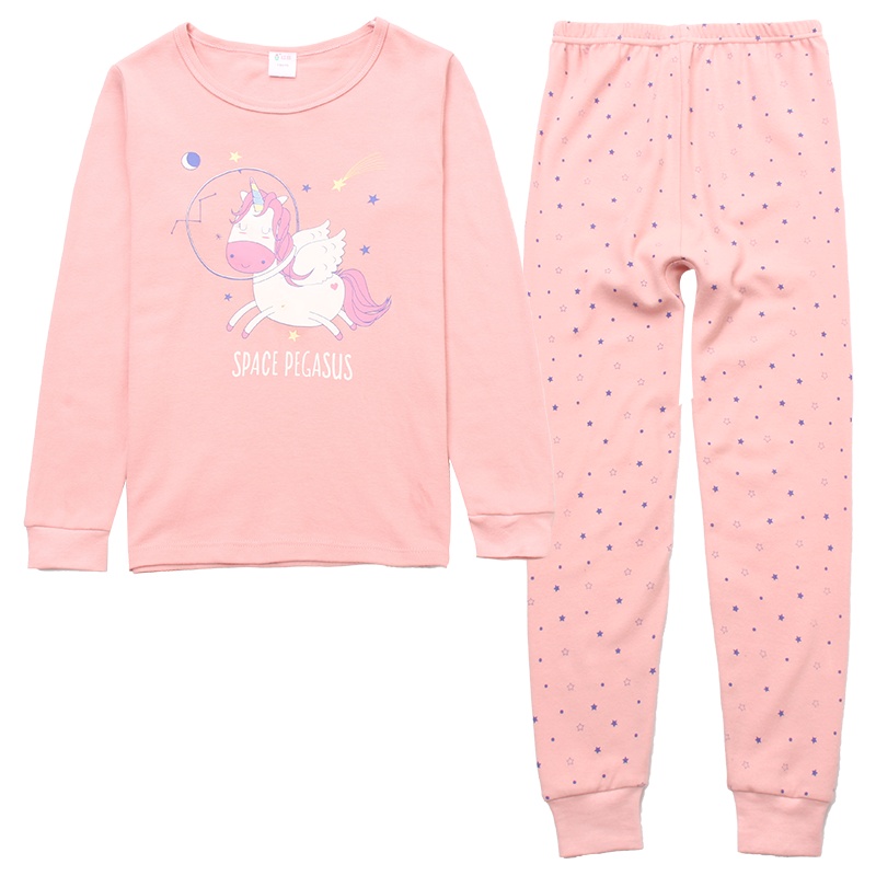 红豆（HODO）女童内衣套装100%棉舒适透气保暖童内衣系列内衣套装