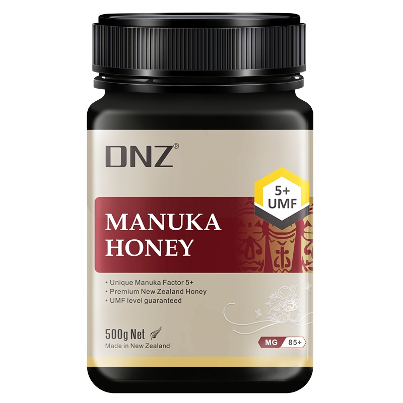 DNZ新西兰原装进口麦卢卡蜂蜜UMF5+500g蜂蜜礼盒春节新年货送礼佳品送长辈客户实用礼物