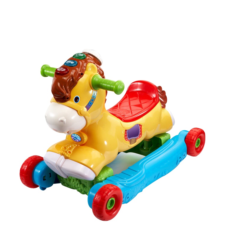 伟易达(VTech)多功能摇马摇摇马玩具 木马摇椅宝宝玩具车扭扭车 两用可坐骑滑行益智玩具