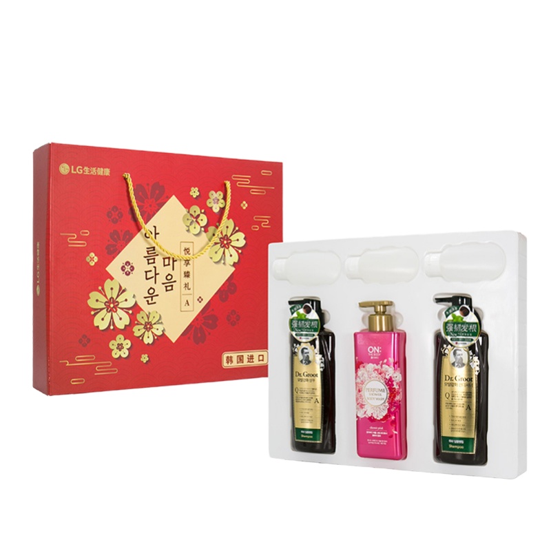 LG生活健康 日用品套装悦享臻礼A(洗发水400ml*2+沐浴露500ml)