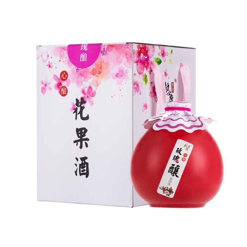 玫瑰酒玫瑰酿女士低度水果8度甜酒伴手礼生日闺蜜礼物自酿花果酒礼盒装