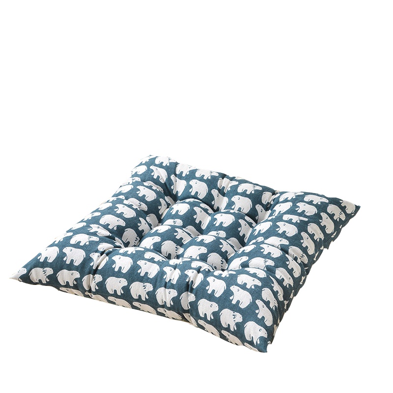 唛乐斯Mallas舒适棉麻风家居时尚加厚护臀坐垫防脊椎变形减少肌肉紧绷回弹性好做工精细pp棉填充坐垫