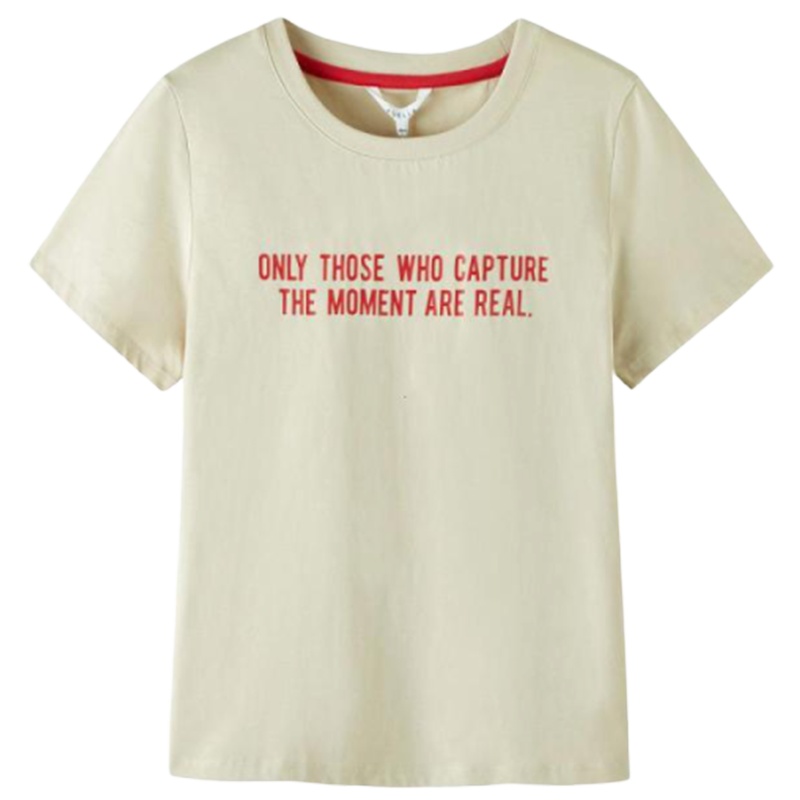 【专柜同款】Puella港风T恤女短袖2020新款夏季韩版圆领字母宽松体恤学生纯棉打底衫20014224