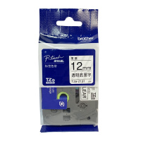 兄弟(brother)TZe-Z131原装标签色带 透明底黑字12mm 色带/碳带