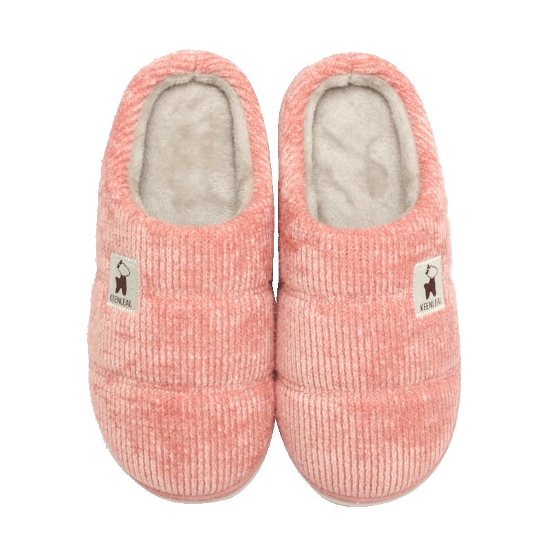 快鹿20冬新品女式简约保暖拖鞋