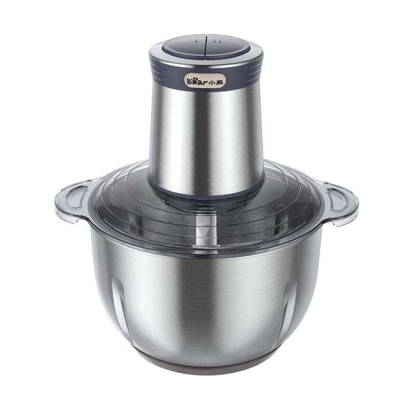 小熊(bear)家用多功能绞馅机料理碎肉机辅食搅拌机不锈钢搅肉机QSJ-C04Q1