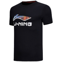 李宁2018年夏季运动时尚系列男子短袖文化衫