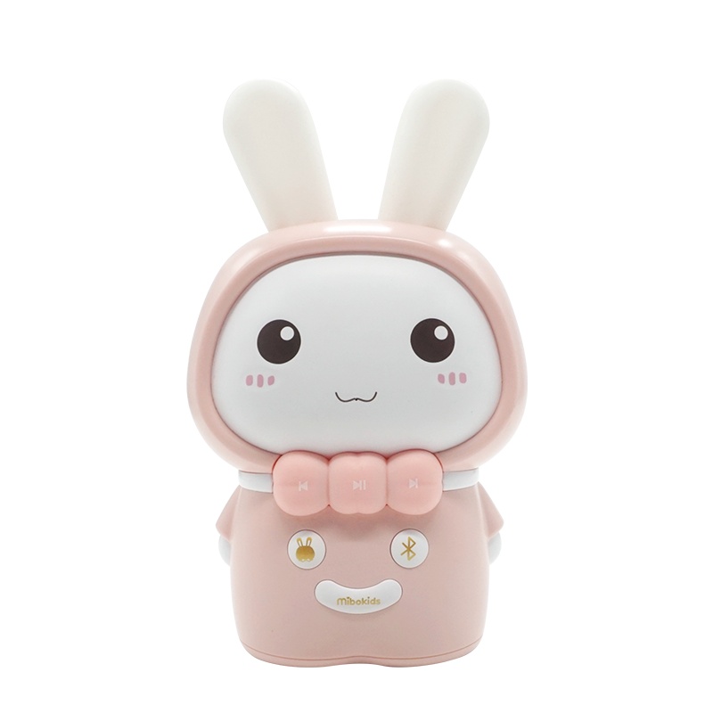 一个颜值与内涵并存的故事机]米宝兔儿童婴儿宝宝胎教讲故事机早教机 0-3岁可充电下载音乐玩MB58A魔音早教机樱花粉