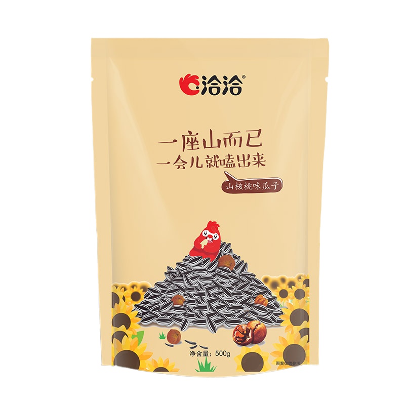 洽洽 山核桃瓜子 网红口味葵花籽 休闲零食小吃 500g独立小包装