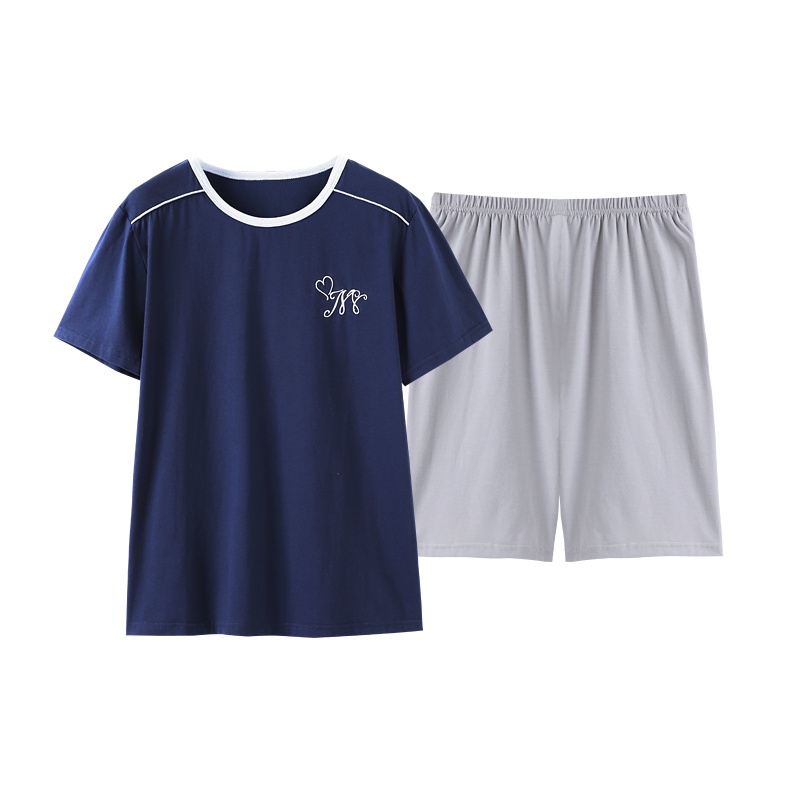 猫人睡衣夏莫代尔短袖短裤青年韩版休闲薄款家居服套装
