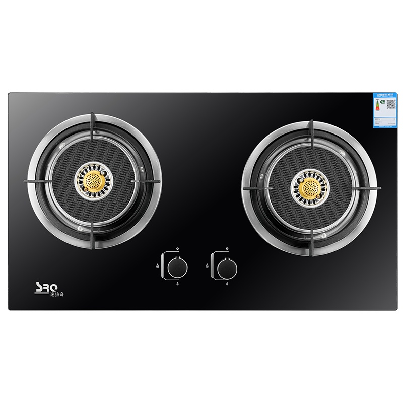 速热奇燃气灶煤气灶嵌入式双眼灶炉灶台嵌两用钢化玻璃大火力双灶灶头炉盘炉具台式煤气炉红外线灶液化气