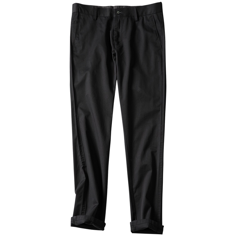 千纸鹤棉质商务休闲裤男宽松男士裤子韩版直筒西裤男裤休闲裤 男长裤QIANZHIHE065