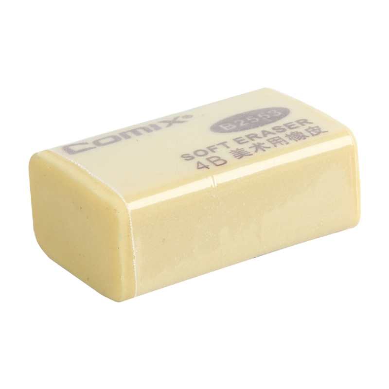 齐心(comix)B2553 4B美术用橡皮擦(大) 棕色(单个装)
