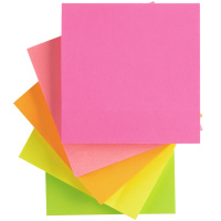 [苏宁]五色荧光便利贴 粘性便签纸 便签本子