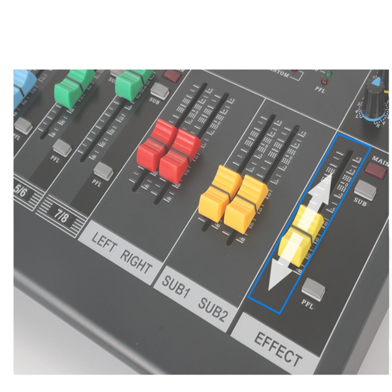 BETIG BD-U8/2 八路调音台 带数码混响 2编组输出专业调音台