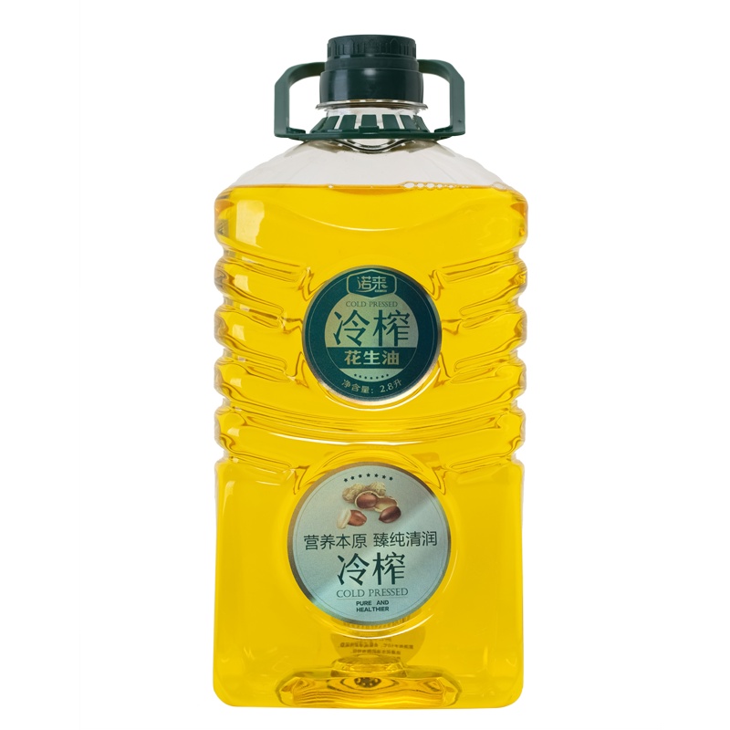 诺来 冷榨花生油 2.8L 纯净低油烟食用油