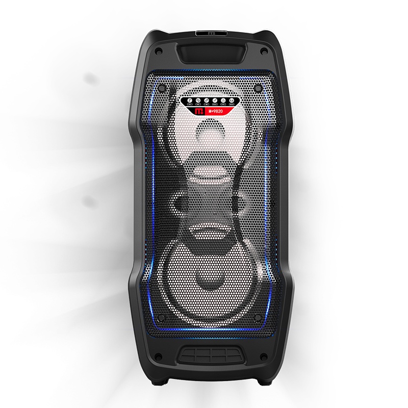 万利达(MALATA)M+9821广场舞音响户外大功率蓝牙拉杆音箱家用唱歌低音炮黑色