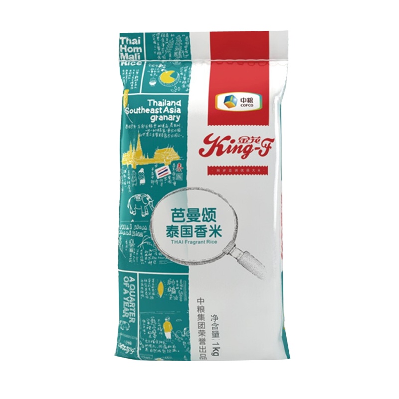 中粮金花芭曼颂泰国香米1kg/袋