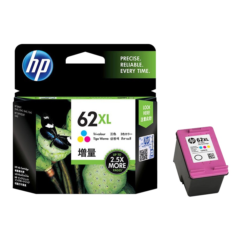 惠普（HP） 62XL(C2P07AA)高容 原装墨盒（彩） (盒)