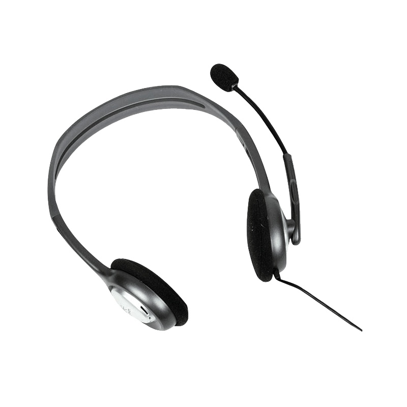 罗技(Logitech)H110 多功能头戴式耳机耳麦 电脑笔记本双孔耳机麦克风