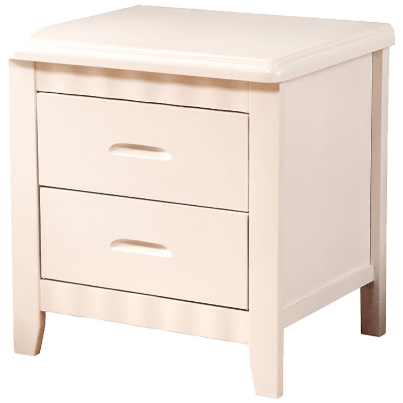 宿舍床头柜实木简约现代储物柜胡桃原木色迷你边柜卧室经济型家用 加锁另加20元 整装安心抵