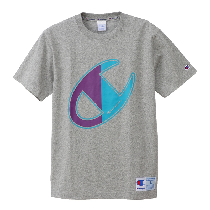 日版Champion冠军正品C3-Q303撞色大C印花短袖T恤运动潮流夏情侣