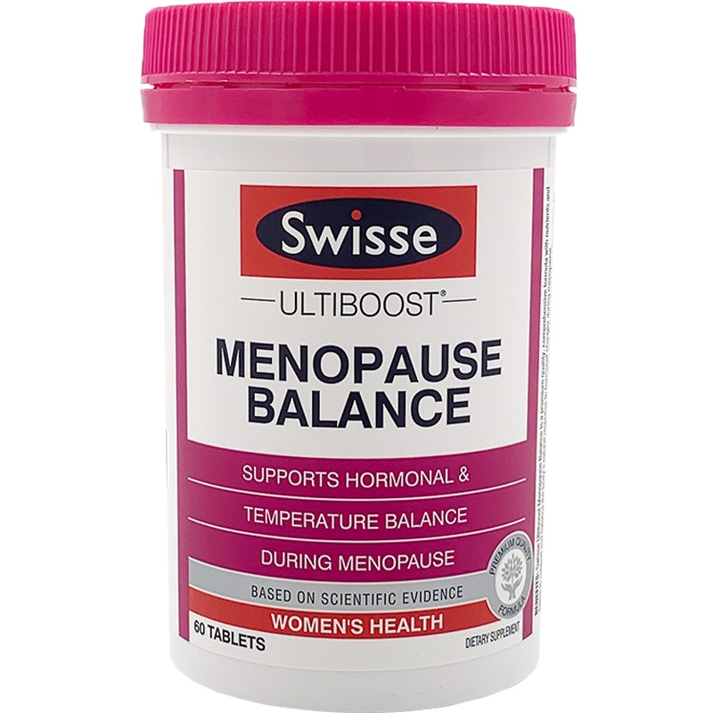 Swisse 大豆异黄酮 女性更年期平衡营养素片 60粒 1瓶装 缓解潮热汗出睡眠不好 澳洲进口