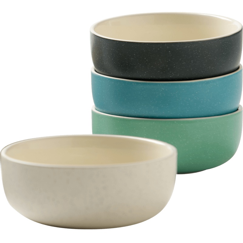 亿嘉IJARL 剑林创意日韩欧式陶瓷器餐具小汤碗大米饭碗家用碗甜品碗法海钵 北欧印象4.5英寸法海钵4只装