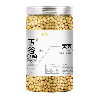 麦丰 黄豆500g/罐装 五谷杂粮 粗粮 国产食品 罐装送礼 大米粥米伴侣