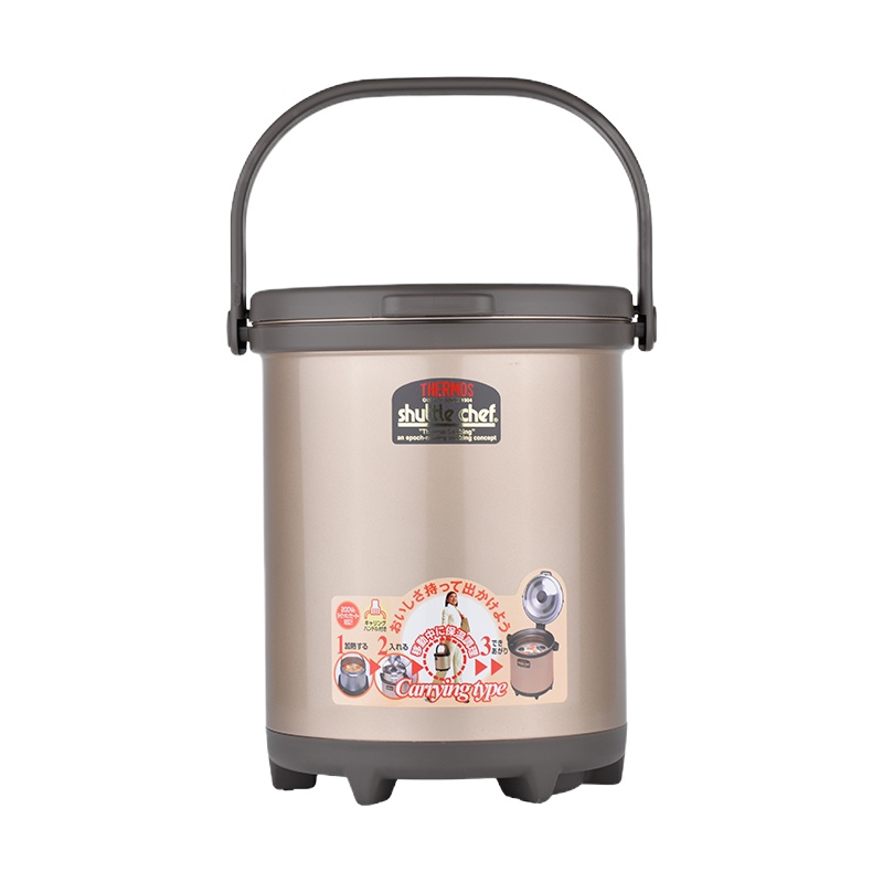 膳魔师(THERMOS) 焖烧锅大容量家用节能锅进口RPC系列 6L RPC-6000 双锅