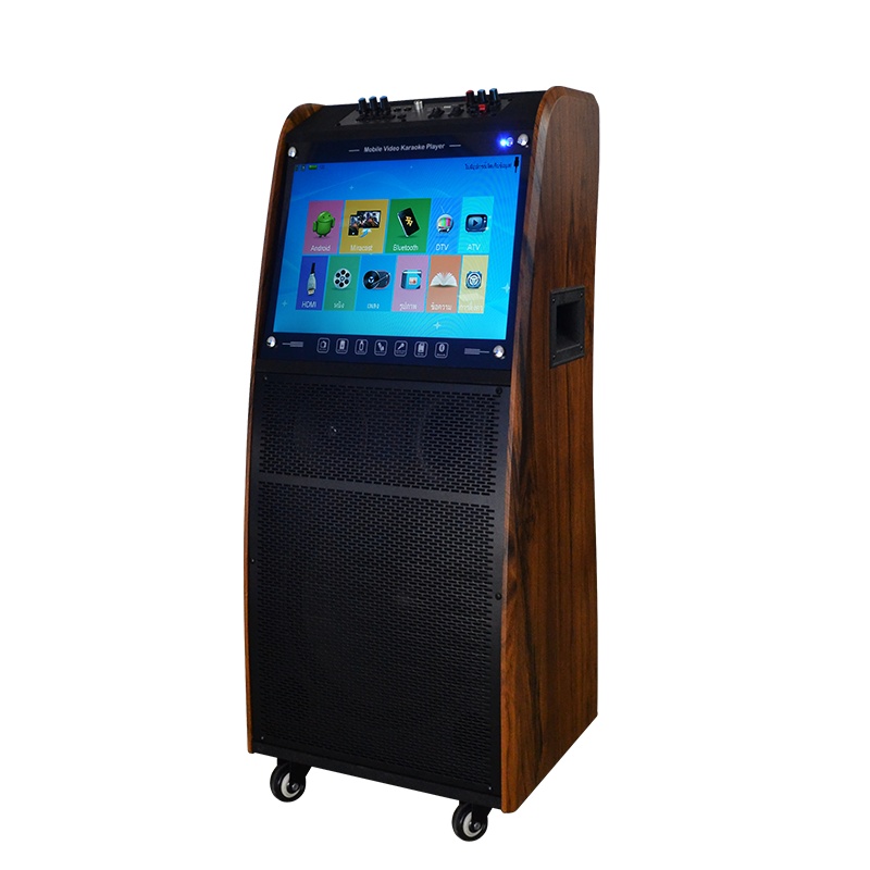 IKEDO 14.1寸 多功能视频音响广场舞音响 安卓无线同屏版本 网络 触屏 无线消原声麦克风 KTV音箱