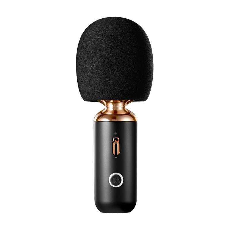 唱吧 巴赫bach 唱吧麦克风话筒家用唱歌神器苹果安卓男女手机k歌麦流金黑