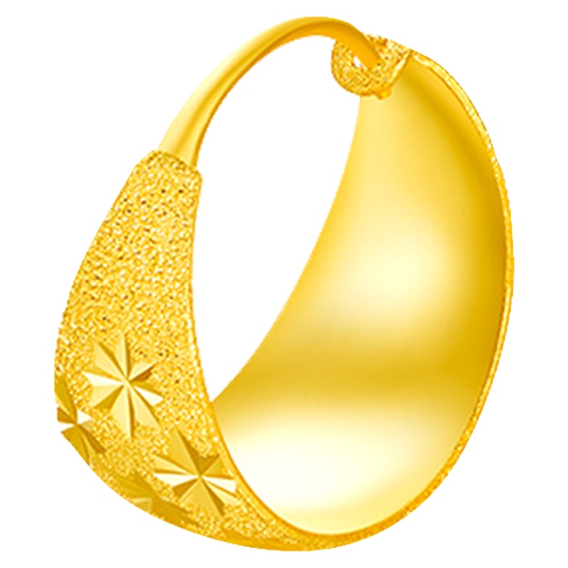 ZHAO LIANG 兆亮珠宝 满天星耳环女 黄金足金耳环耳钉耳饰女士生日纪念日礼物