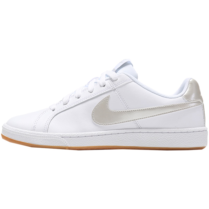 【自营】NIKE耐克女鞋板鞋COURT低帮防滑运动休闲鞋749867 749867-115白+浅骨灰+橡皮浅褐