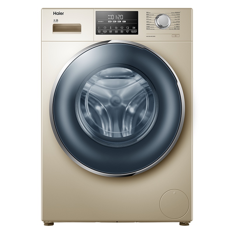 海尔(Haier) 10公斤 洗烘一体机 直驱变频 全自动 滚筒洗衣机 干衣机 洗干一体 XQG100-HB12936G