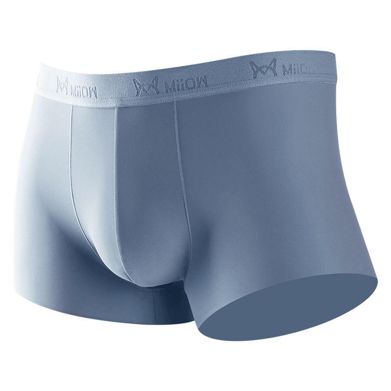 猫人3条装薄款舒适透气平角男士冰丝内裤