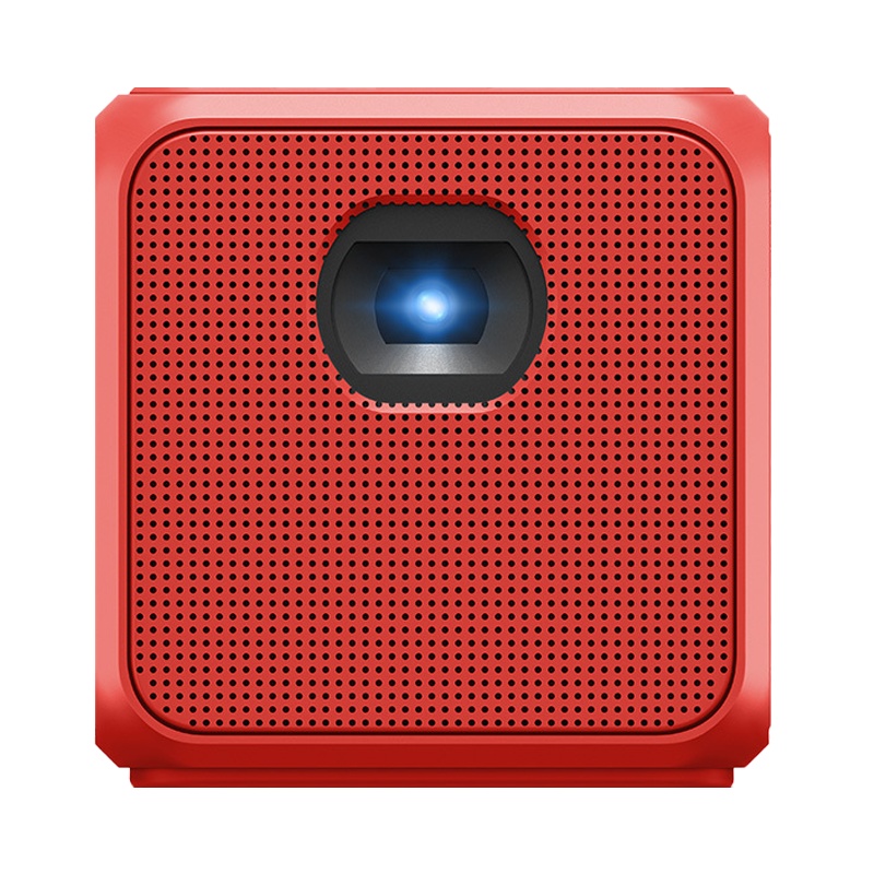 联想(Lenovo) T3C 智能投影机 投影仪 便携 高清 无线投屏 内置电池 内置音箱 支持多设备连接(红)