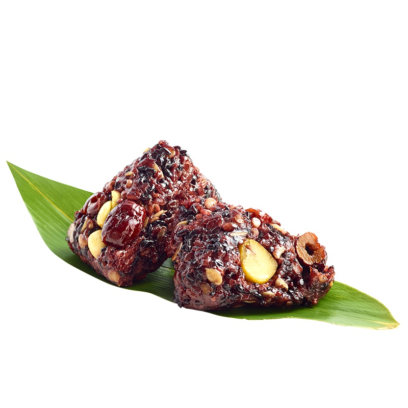 元祖 粽子礼盒 甜粽紫米粽9入/盒 八宝红枣素粽端午节棕子