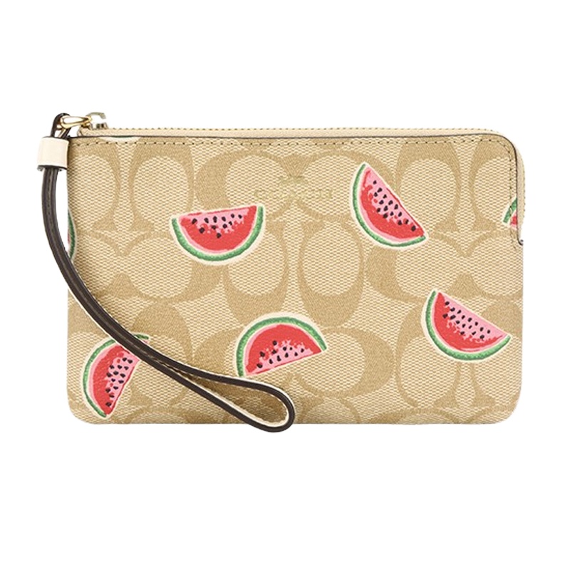 Coach 蔻驰 女士西瓜印花手拿包 零钱包 F3281IMR0Q